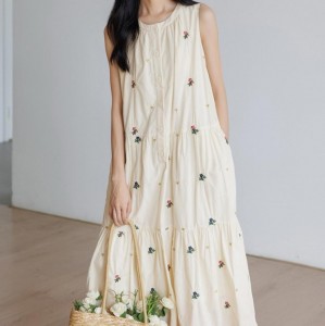 아모넬라 마르떼 플라워 원피스 빅사이즈 여름 드레스 